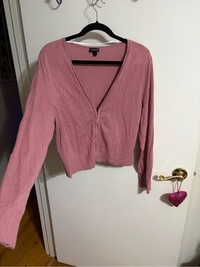 🥳 2 Torrid Dusty Rose Knit Cardigan Top